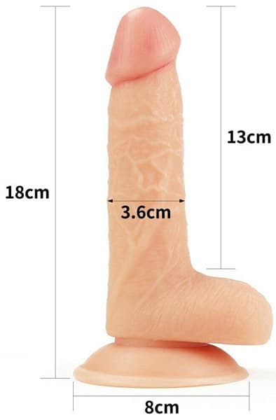 Lovetoy The Ultra Soft Dude 18cm Dildo