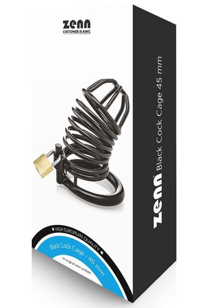 Black Cock Cage 45mm Kyskhetsbur