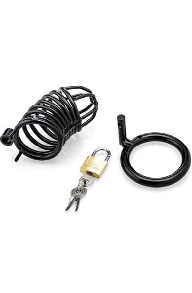 Black Cock Cage 45mm Kyskhetsbur