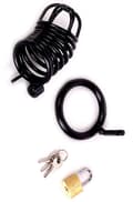 Miniatyrbild 2 av 2: Kiotos Chastity Cage Black Kyskhetsbur