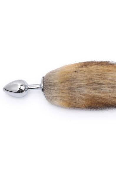 Kiotos Fox Tail Plug Brown Long Analplugg med hale
