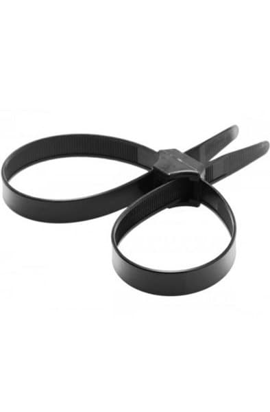 Master Series Black Zip Tie Police Cuffs Håndjern