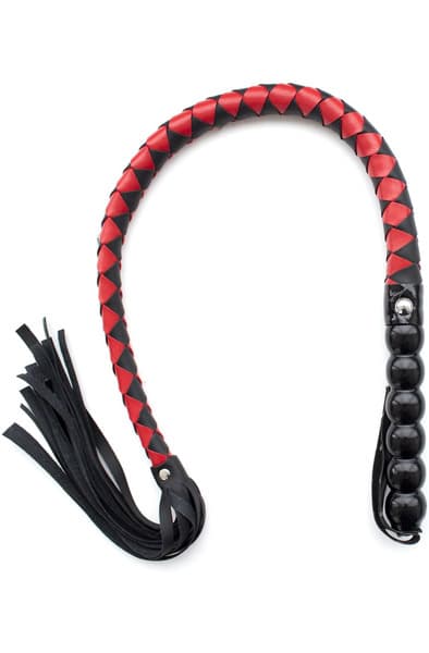 Kiotos Mahogany Short Whip Black & Red 85cm