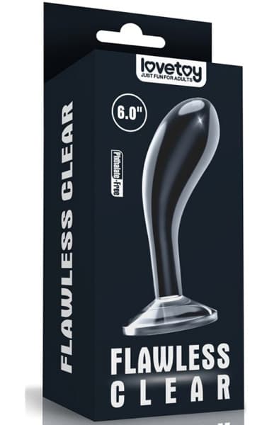 Lovetoy Flawless Clear Prostate Plug 15cm Analplugg