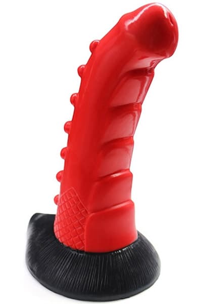 MonsterRed Monster Wavy Dildo 21cm