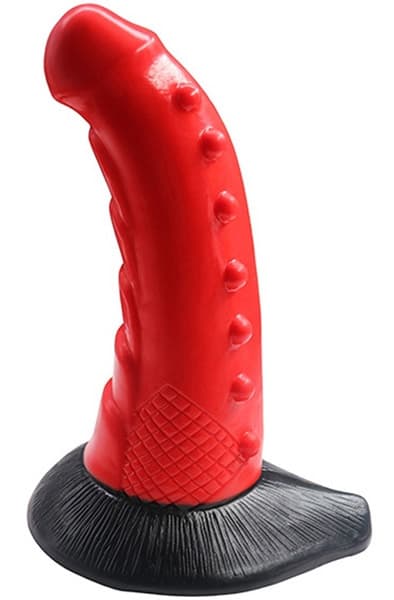 MonsterRed Monster Wavy Dildo 21cm