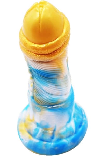 FantasyColors Dildo Nox Gold-Blue 21cm Dragon dildo