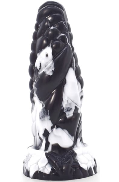 Dildo Pythor Black-White 23 cm