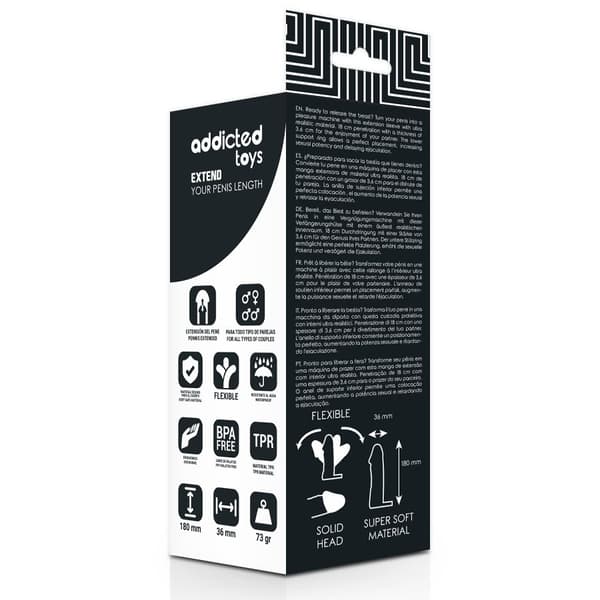 ADDICTED TOYS PENIS SLEEVE (18CM)