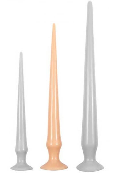 Long Dildo Tail Flex Flesh 43 cm Ekstra lang analdildo