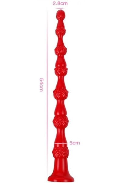 FUKR Long Dildo Beads Reptil 54cm Ekstra long analdildo