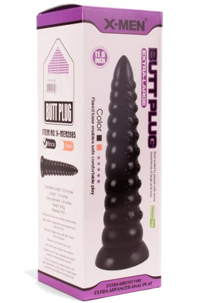 X-Men Butt Plug Black 29,5 cm XXL Buttplug
