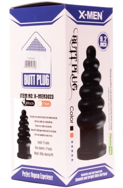 X-Men Butt Plug Black 23 cm XL Buttplug