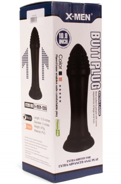 X-Men Butt Plug Black 27,5 cm XXL Buttplug