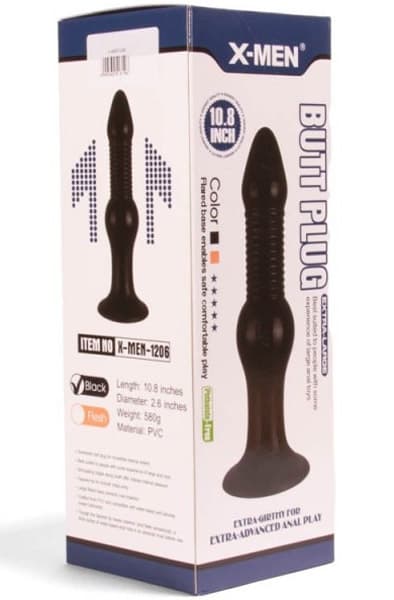 X-Men Butt Plug Black 27,5cm