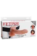 Miniatyrbilde 3 av 3: Pipedream Hollow Strap-On with Balls 19cm Strap-on med sele