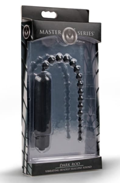 Master Series Dark Rod Sounding Dilator Black Vibrerende dilator