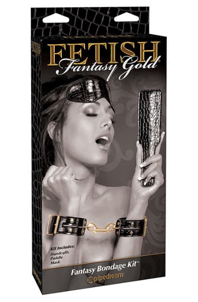 Pipedream Fantasy Bondage Kit Gold/Black Eksklusivt bondage kit
