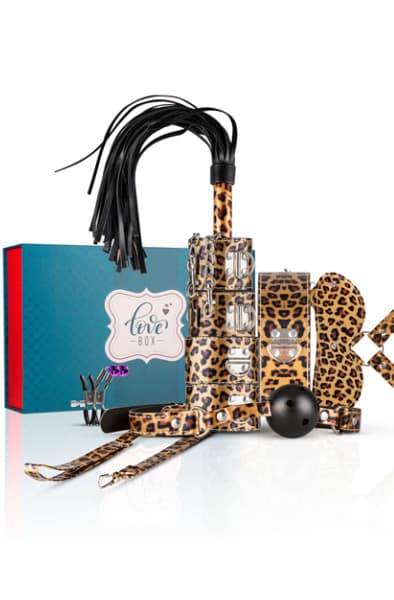 Easytoys BDSM Set Leopard Bondage kit