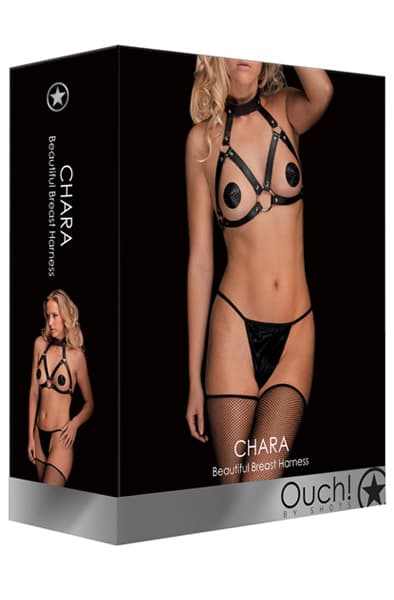 Ouch Chara Breast Harness One Size Bondage sele