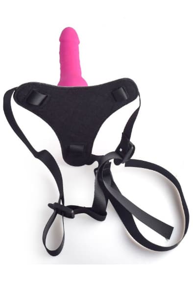 TOYZ4LOVERS Naughty Games Strap-on Pink Strap-on med sele