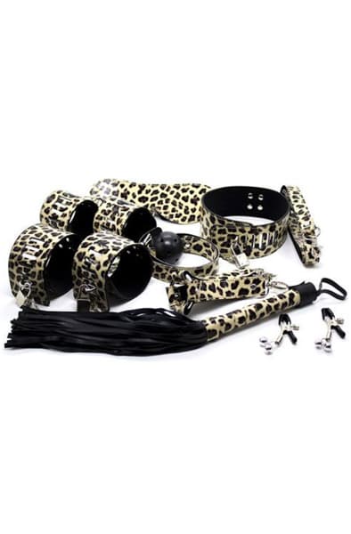 TOYZ4LOVERS Wild Bondage Kit Leopard Bondage kitti