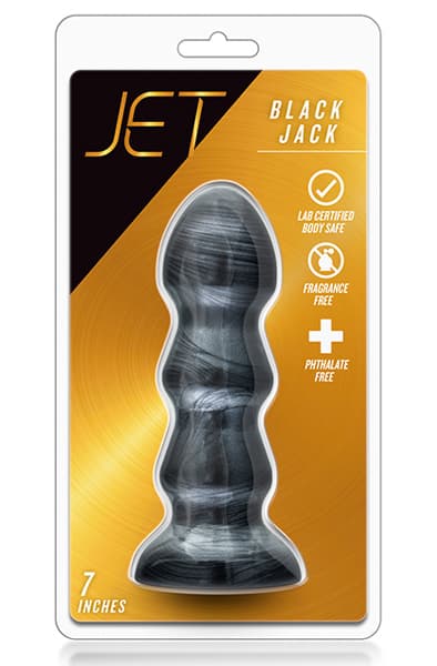 Jet Black Jack Carbon Metallic Black Grovere analplugg