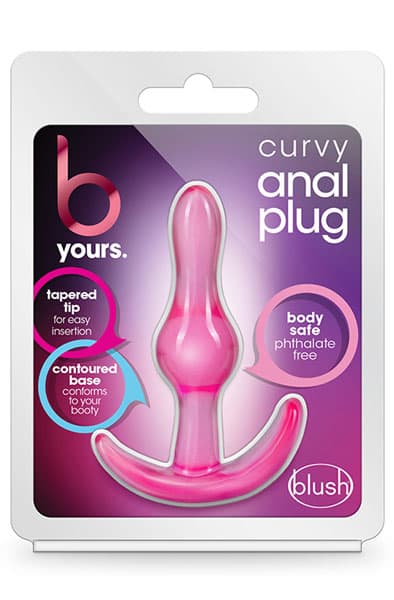 B Yours Curvy Anal Plug Pink Mini analplug