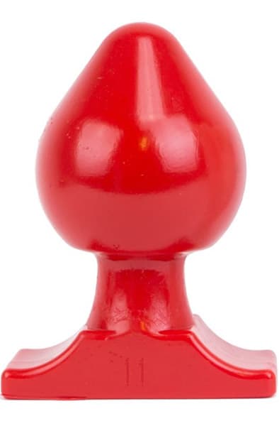 All Red Vinyl Anal Plug 19 cm Grovere analplugg