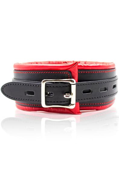 Padded Collar With Metal Leash Bondage Halsband & Koppel