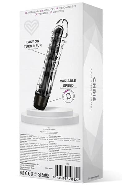 Latetobed Chris Multi-Speed Vibe Black Vibrerende dildo