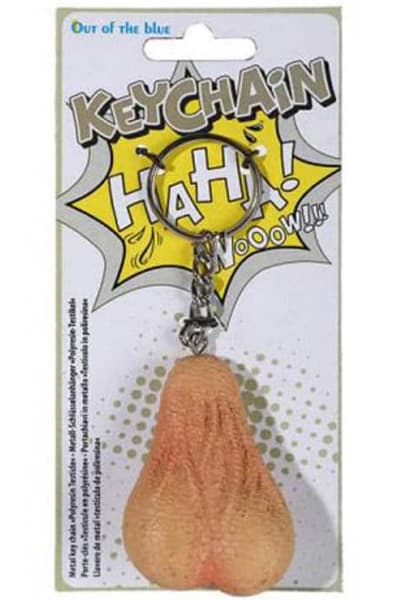 Out Of The Blue Metal Key Chain Testicle Nøglering