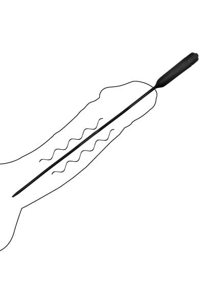 Silcone Vibrating Bullet Plug Extra Long Dilator med vibrator
