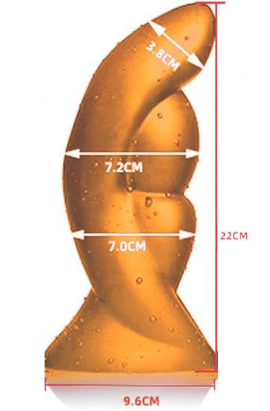 Gold Play Alien Large 22cm Ø7,2cm Anal dildo