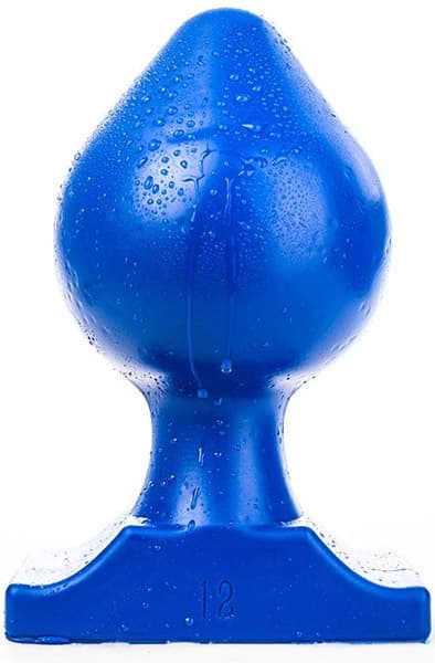 All Blue Vinyl Anal Plug 22,5 cm Grovere analplugg