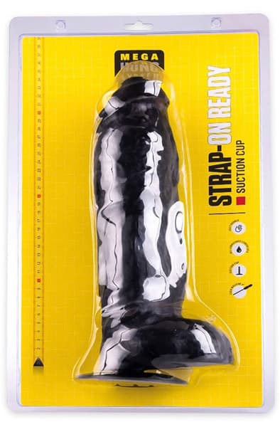 HUNG System Zac XL Black 32,5cm Ekstra grov analdildo