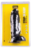 Miniatyrbilde 3 av 3: HUNG System Zac XL Black 32,5cm Ekstra grov analdildo