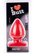 Miniatyrbild 3 av 3: I Love Butt Spade Plug Red Large 17,5cm Grövre analplugg