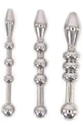 Miniatyrbild 1 av 2: Urethral Trainer Kit 3 Solid Beads Penisplugs Dilator paket