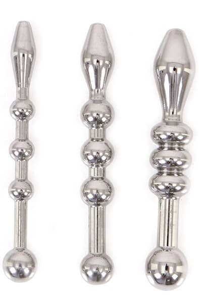 Urethral Trainer Kit 3 Solid Beads Penisplugs