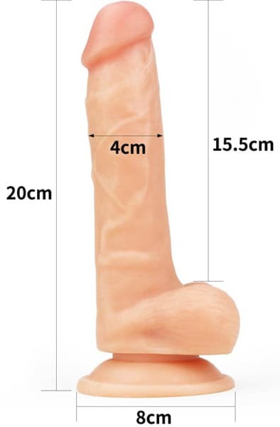 Lovetoy Easy Strapon Set 20 cm Strap-on med sele