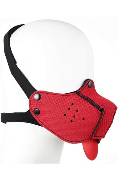 Red Puppy Neoprene Snout + Tongue