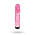 Miniatyrbilde 1 av 2: 22cm Thick Realistic Vibrating Dong - Rosa