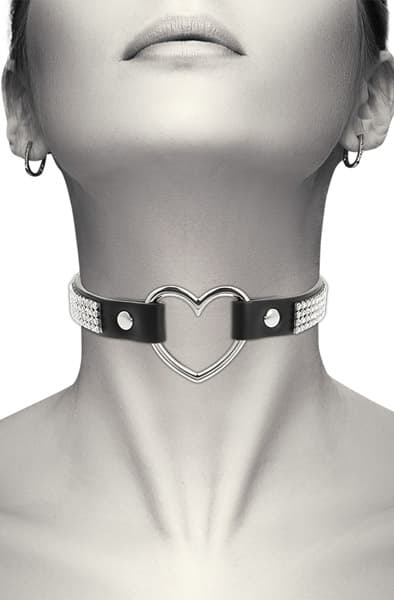Hand Crafted Choker Vegan Leather Heart