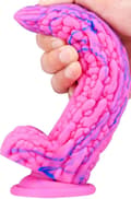 Miniatyrbillede 2 af 2: Dildo Kukur Pink-Blue 20 cm Dragon dildo