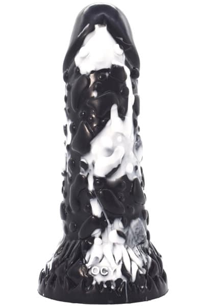 Toadyk Dildo Black-White 22 cm Dragon dildo