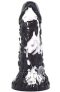 Miniatyrbild 1 av 2: Toadyk Dildo Black-White 22 cm Dragon dildo