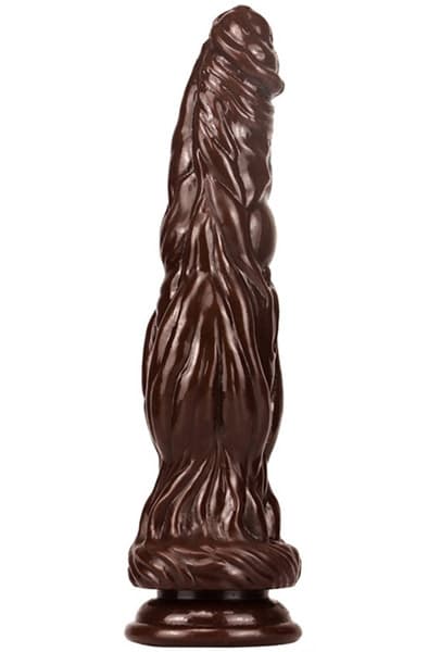 Silicone Dildo Monster Bark Brown 24 cm