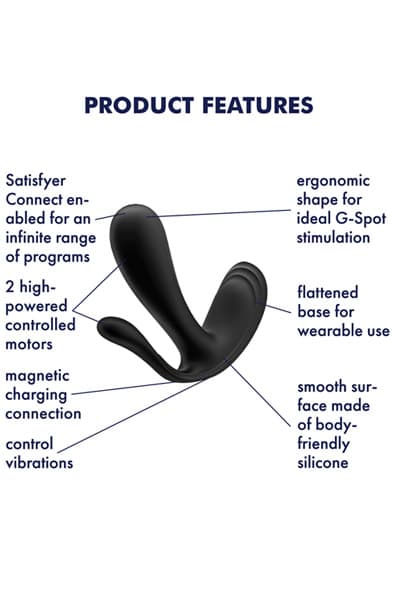 Satisfyer Top Secret+ Black G-punktsvibrator