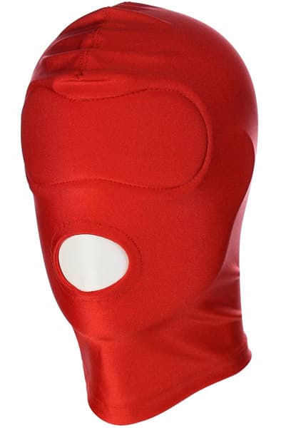 Red BDSM Hood Mouth Only BDSM maske